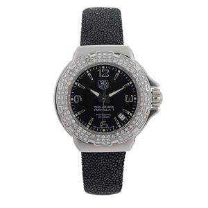 Tag Heuer Formula 1 WAC1214 Diamond Bezel 37mm Black Dial Ladies Watch